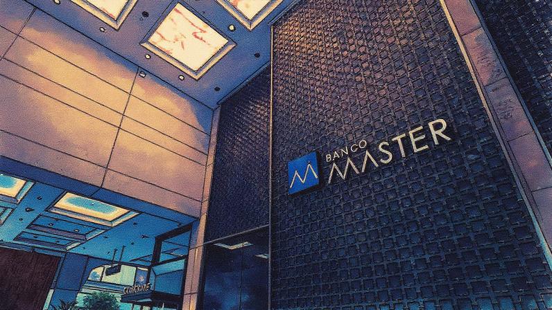 Fachada do Banco Master com design moderno e logotipo visível (Foto: Reprodução)