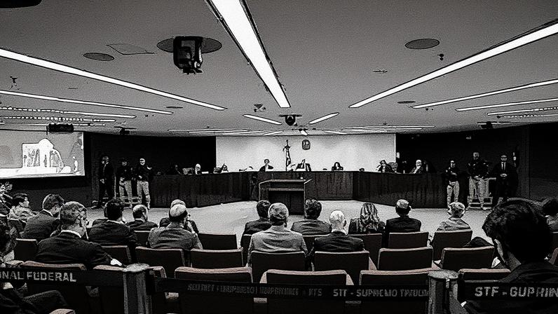 Julgamento por tentativa de golpe no STF durante sessão de quarta-feira, 10 de setembro (Foto: Reprodução)
