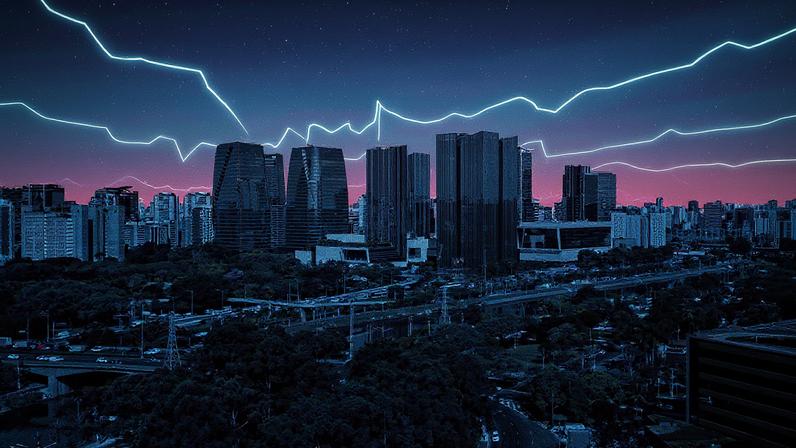 Edifícios ao redor do shopping JK, incluindo o SP Corporate Towers, próximo à marginal Pinheiros (Foto: Reprodução)