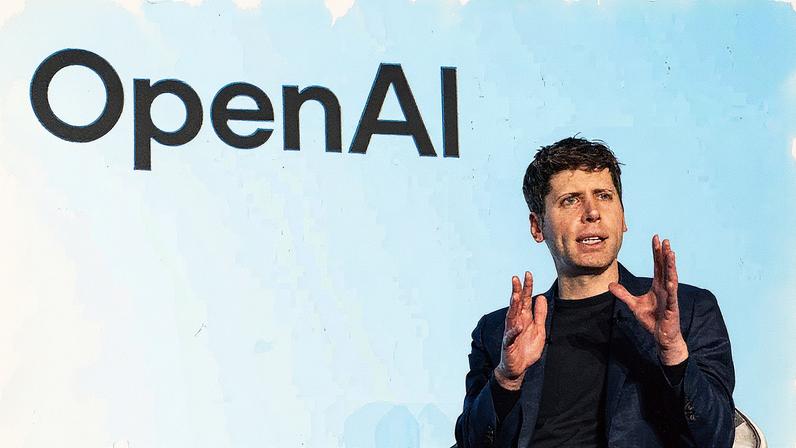 Sam Altman, CEO da OpenAI, em uma apresentação sobre a empresa, que foi criada em 2015 como organização sem fins lucrativos (Foto: Reprodução)
