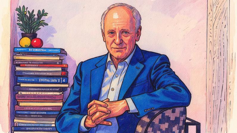 Michael J. Sandel em evento em Cidade do México no dia 4 de setembro (Foto: Reprodução)