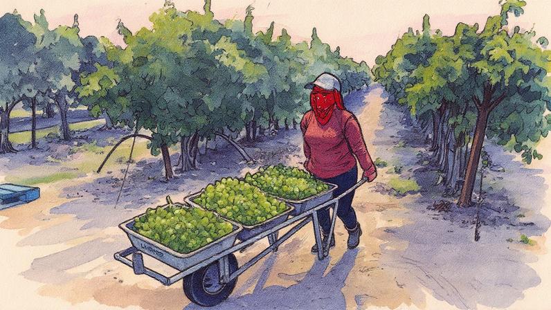 Campo agrícola em California com plantações visíveis (Foto: Reprodução)