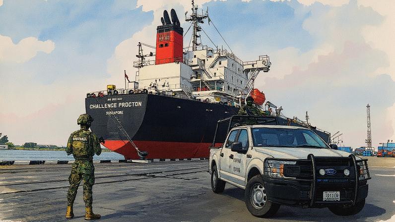 Operativo da Secretaria de Marina em ação em Tampico (Foto: Reprodução)