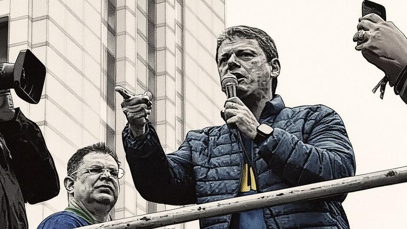 Governador de São Paulo, Tarcísio de Freitas, em evento público (Foto: Reprodução)
