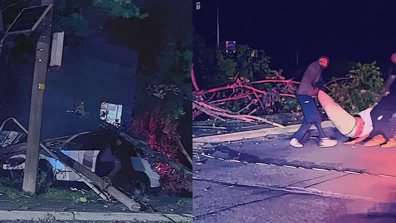 Momento do resgate foi publicado no Facebook (Foto: Reprodução)