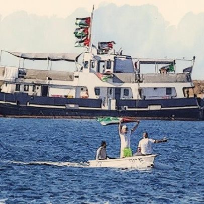Principal barco de ajuda a Gaza abandona missão por problema no motor