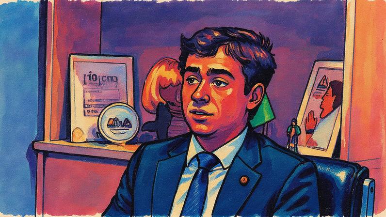 Deputado federal Nikolas Ferreira fala ao programa InfoMoney Entrevista em seu gabinete na Câmara dos Deputados, em Brasília (Foto: Reprodução)