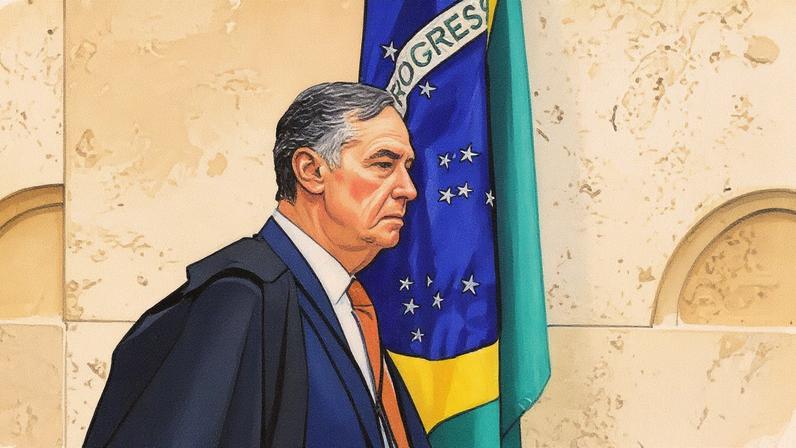 Ministro Luís Roberto Barroso durante sessão plenária do STF (Foto: Reprodução)