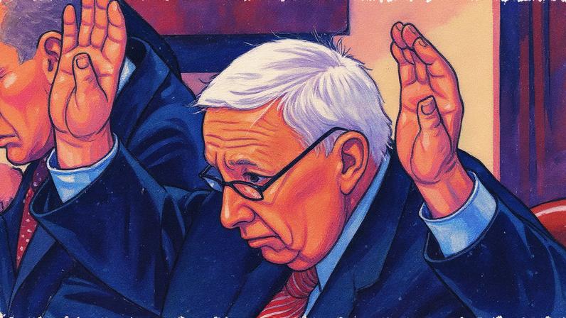 Ex-primeiro-ministro israelense Ariel Sharon levanta a mão durante votação de projeto de compensação para colonos que deixarão a Faixa de Gaza, no Knesset em Jerusalém (Foto: Reprodução)