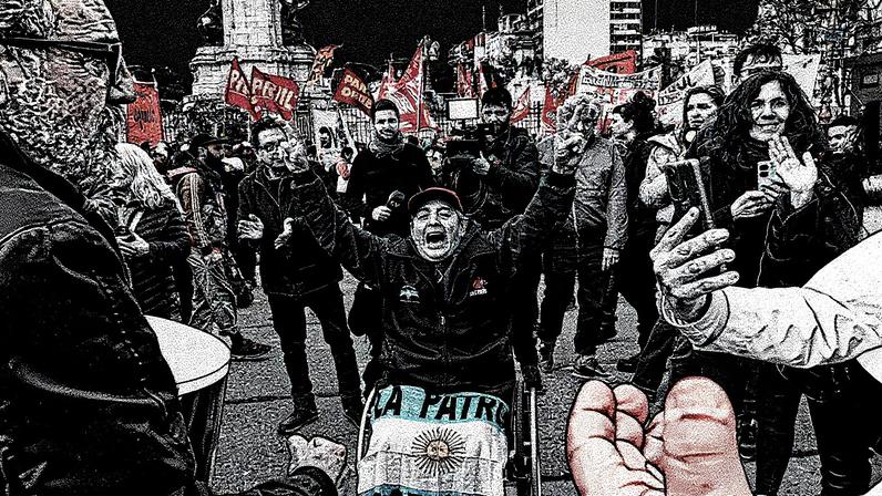 Protesto contra o veto em frente ao Congresso Nacional em Buenos Aires, no dia 20 de agosto (Foto: Reprodução)