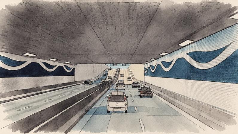 Projeto do Túnel de Santos, com investimentos de R$ 6 bilhões, enviado para análise do Tribunal de Contas da União (Foto: Reprodução)