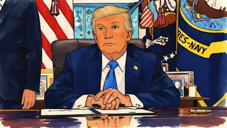 Donald Trump confirma a retirada da nomeação de Erik Siebert pela plataforma Truth Social (Foto: Reprodução)