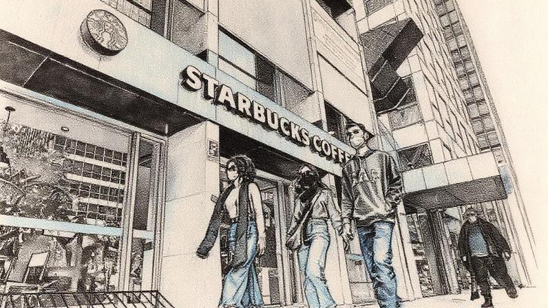 Café Starbucks localizado na Avenida Paulista, em São Paulo (Foto: Reprodução)