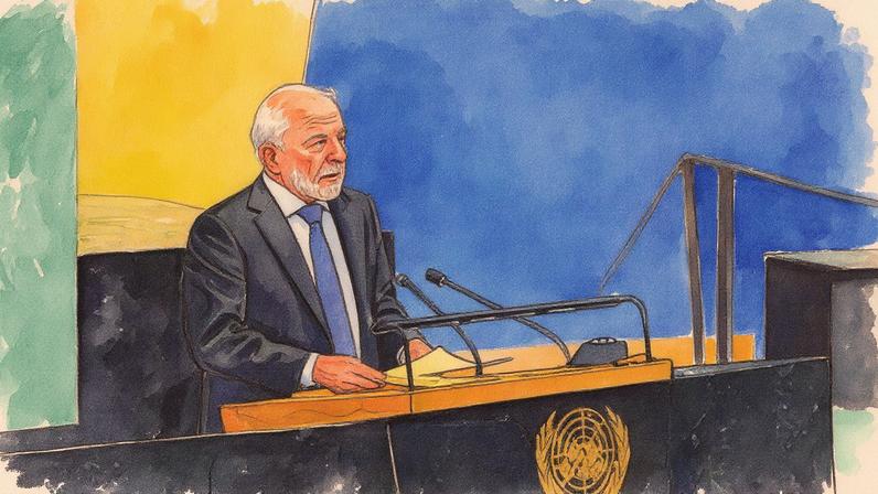 Presidente Lula discursa na ONU, em Nova York (Foto: Reprodução)