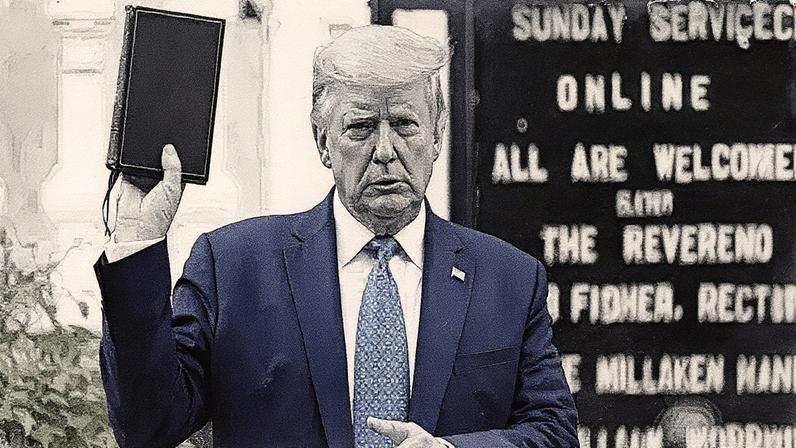 A influência de Donald Trump gera reflexão em diferentes contextos da igreja evangélica (Foto: Reprodução)