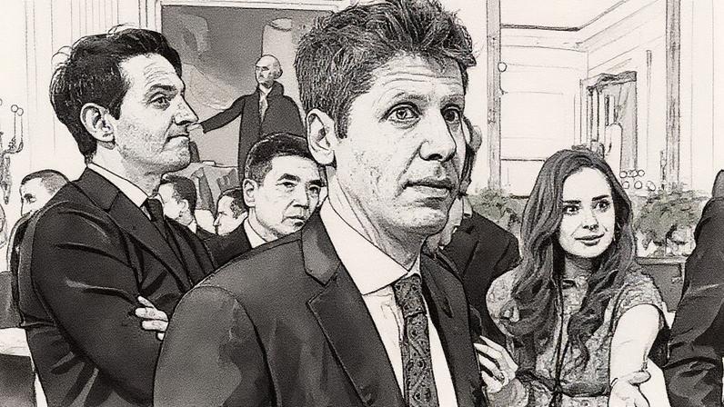 Sam Altman, CEO da OpenAI, caminha durante uma reunião da Força-Tarefa da Casa Branca sobre Educação em Inteligência Artificial na Sala Leste da Casa Branca em Washington, D.C. (Foto: Reprodução)