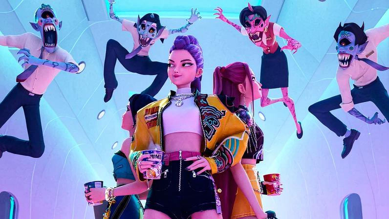 'Golden' do 'KPop Demon Hunters' é a música número 1 por cinco semanas consecutivas, ao lado de faixas do TWICE e BLACKPINK (Foto: Reprodução)