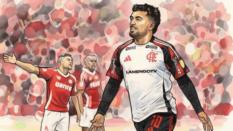 Arrascaeta é o artilheiro do Flamengo na Libertadores, com dois gols marcados pela equipe (Foto: Reprodução)