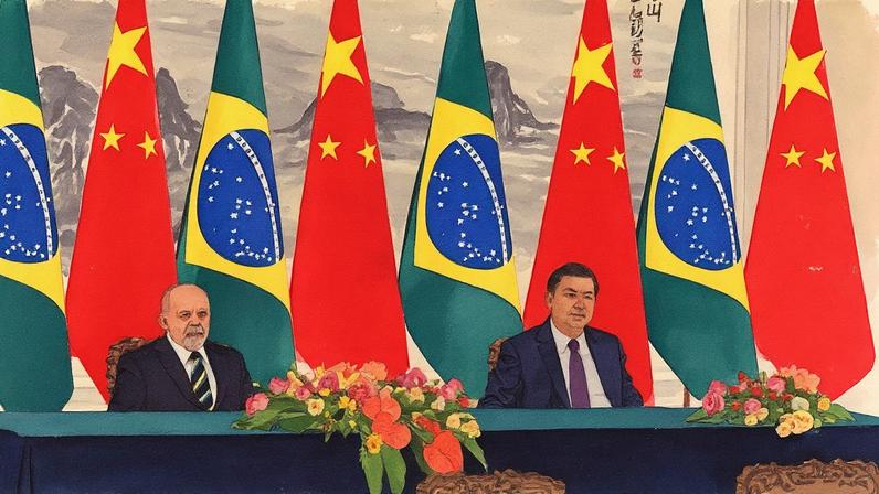 Presidente Lula visita o presidente Xi Jinping em abril de 2023 (Foto: Reprodução)