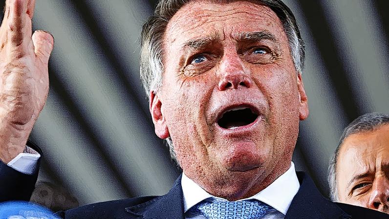 Ex-presidente Jair Bolsonaro em entrevista coletiva após recebimento de denúncia pelo STF (Foto: Reprodução)