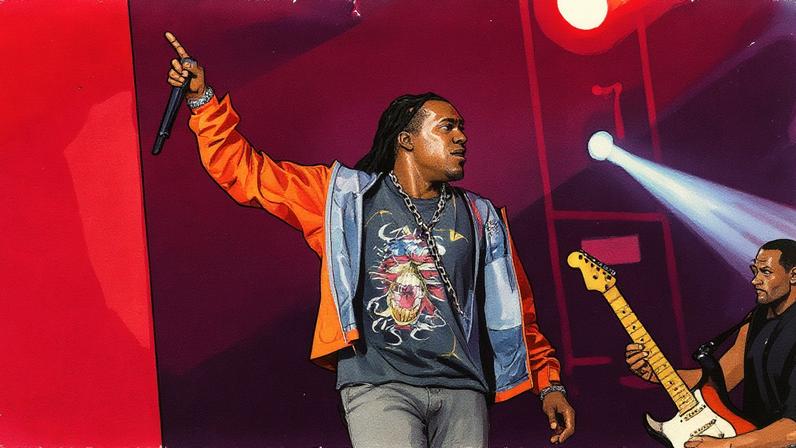 Don Toliver se apresenta em um show no The Town 2025 (Foto: Reprodução)