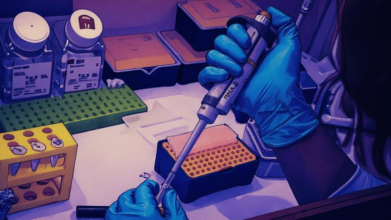 Especialista trabalha com terapia gênica antiviral em laboratório na Universidade Wits, em Joanesburgo, África do Sul (Foto: Reprodução)
