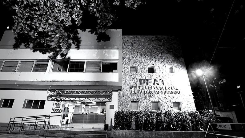 Fachada da Delegacia Especial de Apoio ao Turismo (Deat) (Foto: Reprodução)