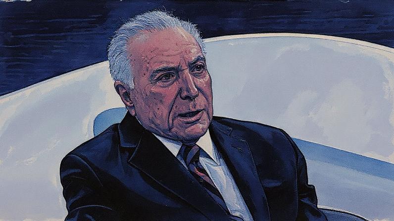 Ex-presidente Michel Temer participa do programa Roda Viva na TV Cultura (Foto: Reprodução)