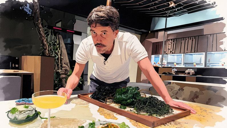 Virgílio Martinez apresenta um prato que reflete biodiversidade, história, cultura e ancestralidade (Foto: Reprodução)