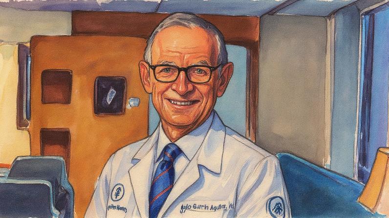 Palestra do cirurgião Julio Garcia-Aguilar durante o Congresso Brasileiro de Coloproctologia (Foto: Reprodução)