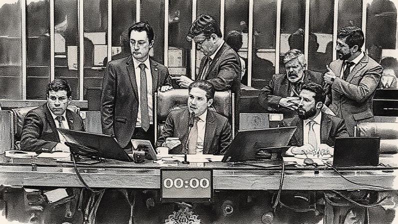 Hugo Motta conduz sessão da Câmara dos Deputados em 9 de setembro de 2025 (Foto: Reprodução)
