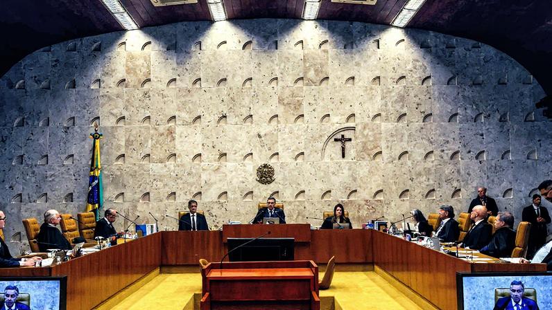 Sessão de abertura do segundo semestre do Judiciário no Supremo Tribunal Federal (Foto: Reprodução)