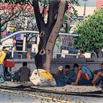 Cracolândia avança e ocupa área em frente à Receita Federal no Pacaembu