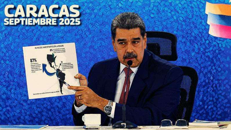 Nicolás Maduro em Caracas no dia 15 de setembro (Foto: Reprodução)