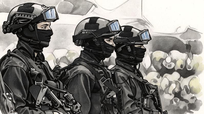 Militares formados pelo Curso de Operações Especiais do Exército Brasileiro em treinamento para missões sigilosas (Foto: Reprodução)