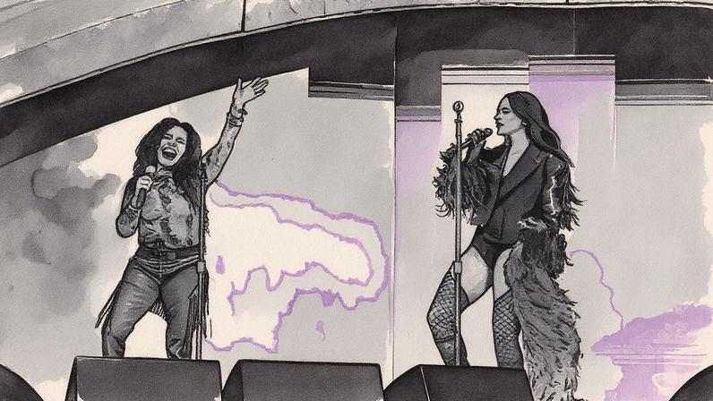 Dua Lipa faz um dueto surpresa com Chaka Khan durante a abertura da sua turnê Radical Optimism nos Estados Unidos (Foto: Reprodução)