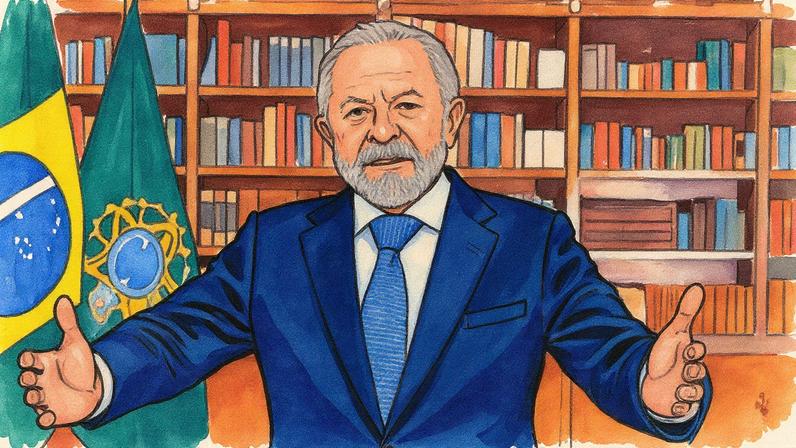 Lula faz pronunciamento em evento (Foto: Reprodução)