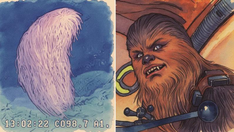 Coral peludo descoberto por cientistas é comparado ao personagem Chewbacca (Foto: Reprodução)