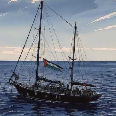 Barco da flotilha humanitária para Gaza é atacado por drone, afirma organização