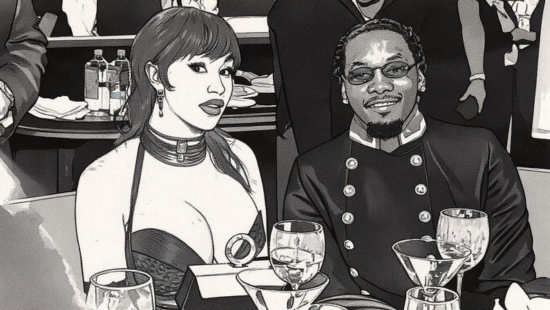 Offset expressa apoio ao álbum 'Am I the Drama?' da ex-Cardi B (Foto: Reprodução)