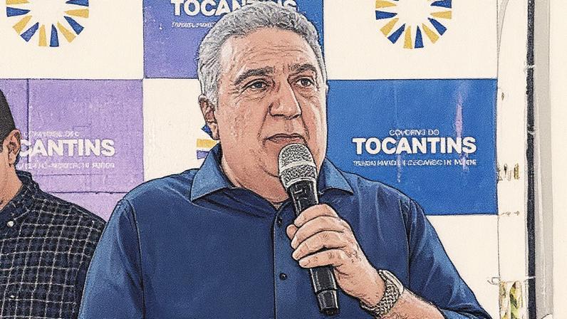 Governador em exercício do Tocantins, Laurez Moreira, em evento oficial (Foto: Reprodução)