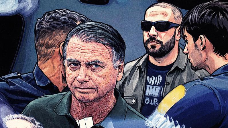 Presidente Jair Bolsonaro deixa hospital após procedimento médico em Brasília (Foto: Reprodução)