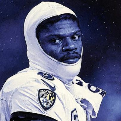 Lamar Jackson pede desculpas a torcedor após empurrão durante partida da NFL