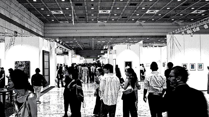Ação do dia de abertura da Frieze Seoul 2025 (Foto: Reprodução)