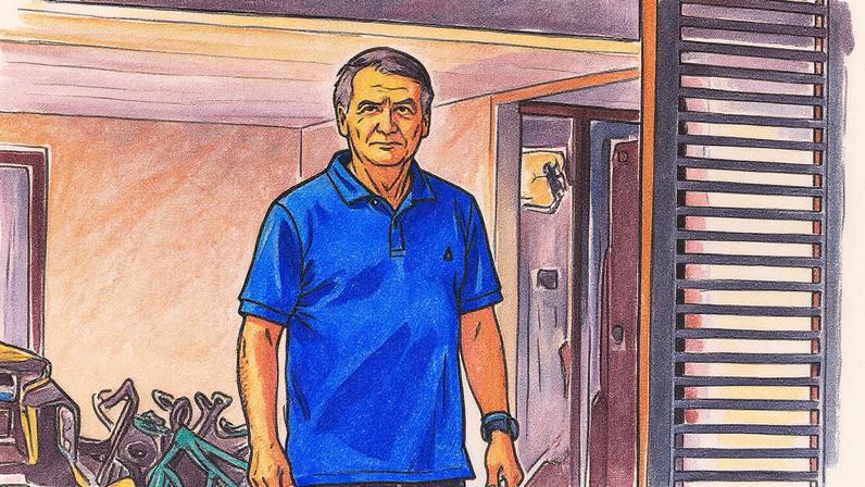 Ex-presidente Jair Bolsonaro em prisão domiciliar em Brasília (Foto: Reprodução)