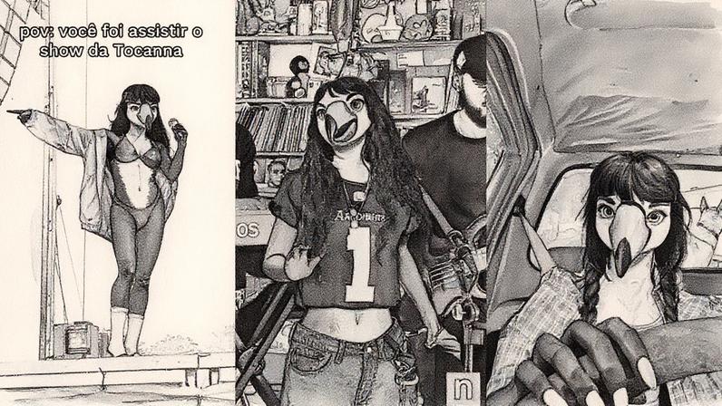 Cantora 'Tocanna' gerada por inteligência artificial (Foto: Reprodução)