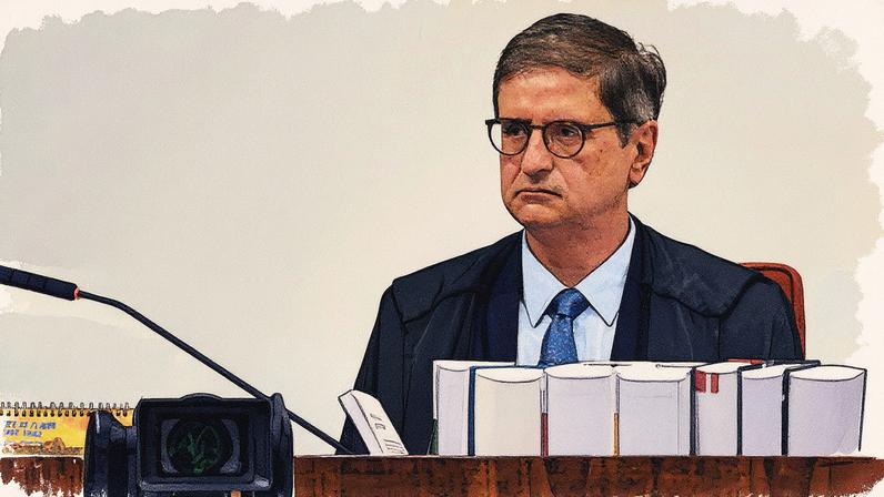 Procurador-geral da República, Paulo Gonet, durante julgamento da trama golpista no STF (Foto: Reprodução)