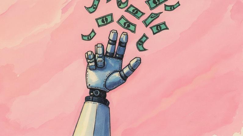 Imagem gerada por IA representando dinheiro (Foto: Reprodução)