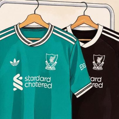 Liverpool apresenta novo terceiro uniforme verde para a temporada 2023/2024
