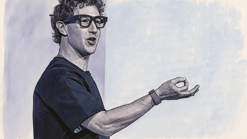 Mark Zuckerberg usa óculos Meta Ray-Ban Display AI durante o evento Meta Connect em Menlo Park, Califórnia (Foto: Reprodução)